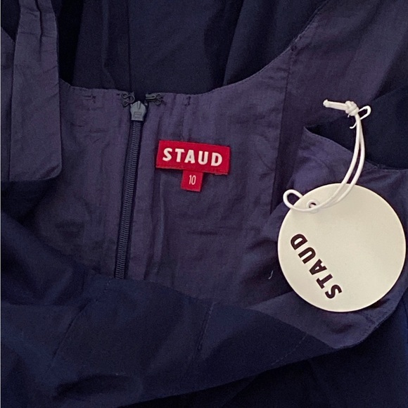 Staud Wells Corset Poplin Mini Dress size 10 - Picture 12 of 12